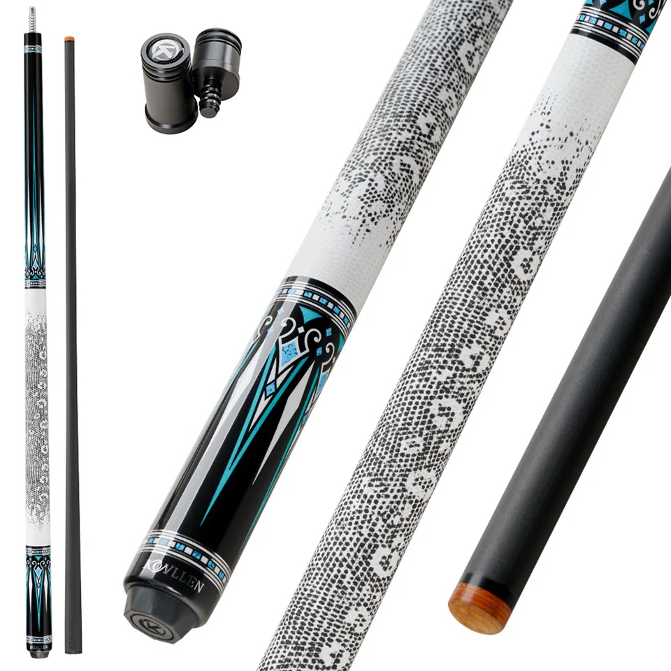 KONLLEN Carbon Fiber Pool Cue Stick Professional Cues Full Carbon Technology Low Deflection Billiard Cue Stick,12.5mm,147cm - Image 3
