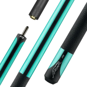Predator P3 Pool Cue - Teal with Black Stripe - Leather Luxe Wrap
